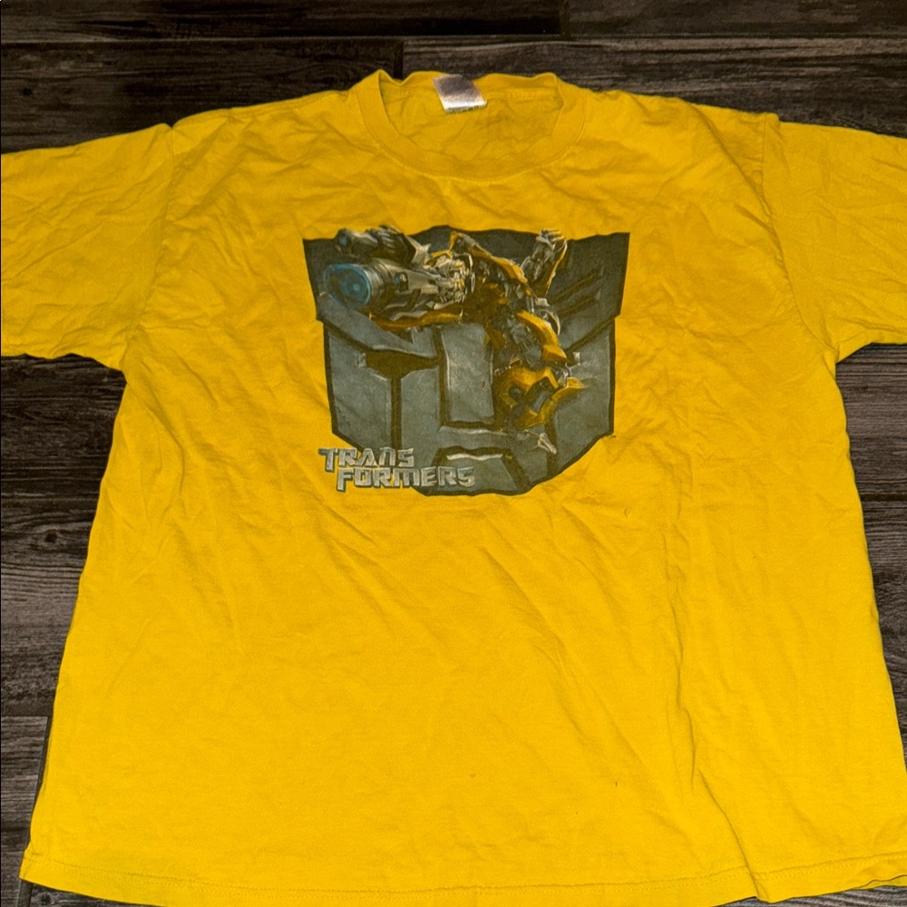 Transformers Bumblebee Graphic Tee - Yellow vintage movie shirt